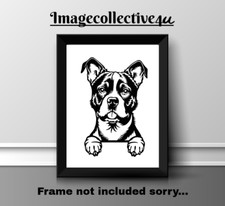 STAFFORSHIRE TERRIER A4 PRINT