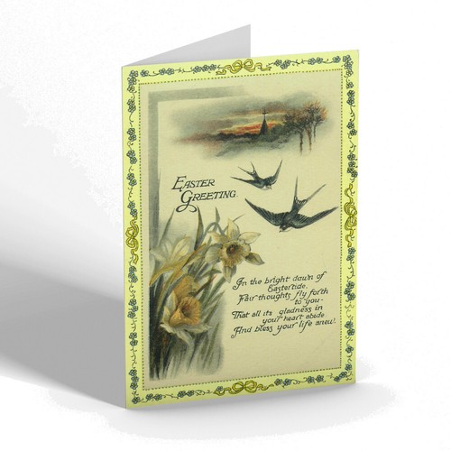 Easter card vintage design - vintage,