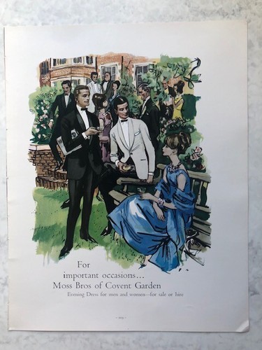 1964 advert moss - bros, covent