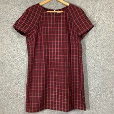 Red Herring Womens Size 14 Purple Checked Mini Dress