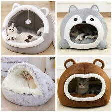 Large Pet Cat Dog Bed Kitten Puppy Cave Igloo Cute Cat Bed Soft Warm Snug House