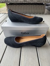 Gabor Chester Navy Suede Shoes