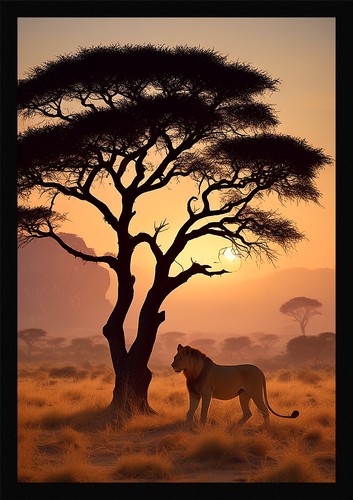 Lion art wall - art,
