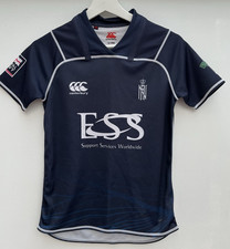 Royal Navy Rugby Shirt Canterbury Blue Marine Commando Short Sleeve Boys Medium