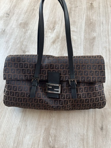 Fendi zucca canvas leather - fendi, canvas/leather