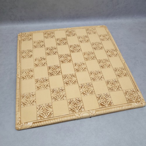 Vintage wooden chess board - vintage,