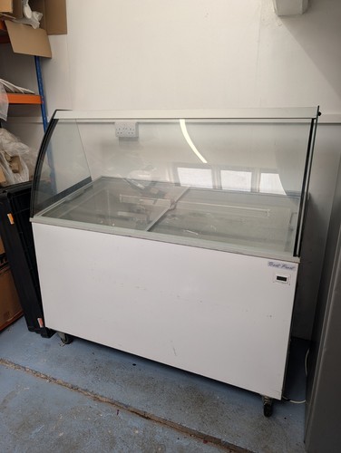 Display ice cream freezer - cream,