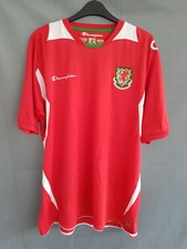 Wales Home Shirt 2008. XL. Original Champion. Red Adults Football Top Only.