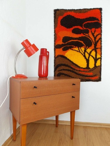 Handmade wool wall rug