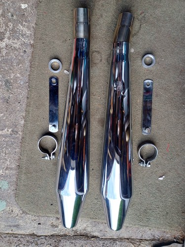Triumph t120 t100 silencers - t120,