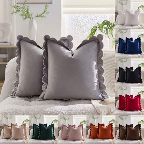 Velvet solid ruffle - 18",