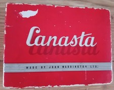 Vintage  CANASTA Card Game  by John Waddington LTD 1950's, complete