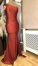 Burnt Orange One Arm Prom