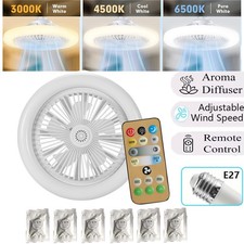 E27 LED Fan Light Ceiling Light Dimmable Adjustable Wind Speed Remote-Control