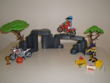 Playmobil Moto Cross - Trials Bikes + Mechanics Racing Bike