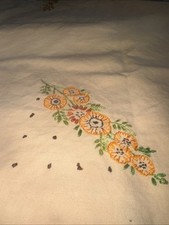 Vintage Large White Linen &