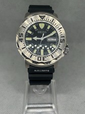 *EXC+5* Seiko Black Monster SKX779 7S26-0350 Day/Date Automatic AT Men's Watch