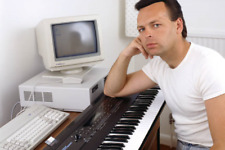 Gary Numan posed with