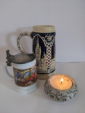 pair of vintage German beer