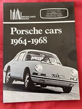 Porsche Cars 1964-1968 911 912 904 356 - USEFUL BROOKLANDS BOOK