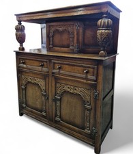 Antique Oak Court Cupboard -