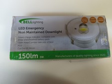 Bell Lighting 3W LED Emergency Spot Downlight Open Area 09030 Non Maintained 