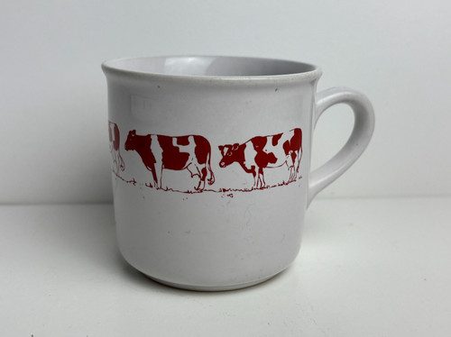 White with red - with, mug