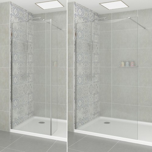 Walk wet room shower screen - in,