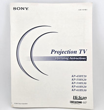 Sony 2001 Projection TV Owners