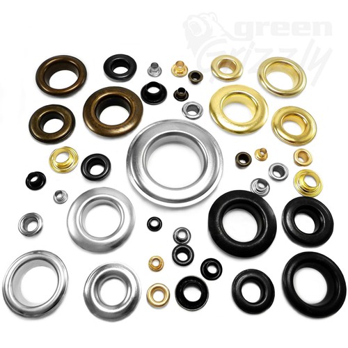 Brass eyelets with washers - eyelets,