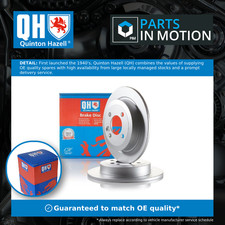2x Brake Discs Pair Solid fits