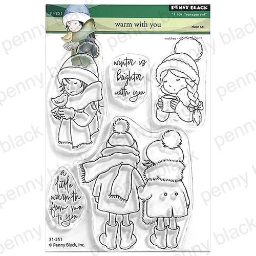 Penny black clear stamps - black,