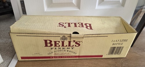 Empty bells whisky bottle - bells,