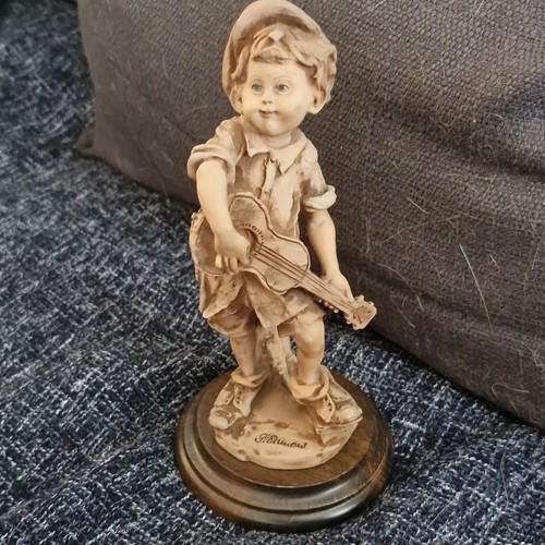 Vintage teracotta figurine boy - vintage,