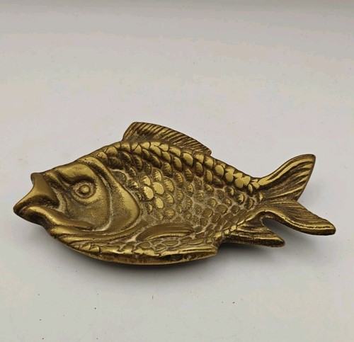 Vintage brass fish shaped - vintage, fish-shaped