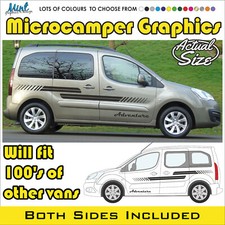 Peugeot Partner MICROCAMPER Motorhome Camper Decals Stickers Vinyl Graphics 034