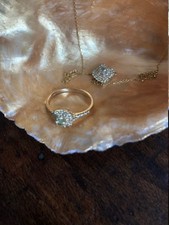 18ct Yellow Gold Stunning Natural Yellow Canary Diamond Ring & Pendant VVS