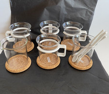 Bodum Bistro 4 Glass Mugs Milk