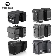 WEST BIKING Twin Pannier MTB Bike Bicycle Bike Cycle Double Bags for Rear Rack