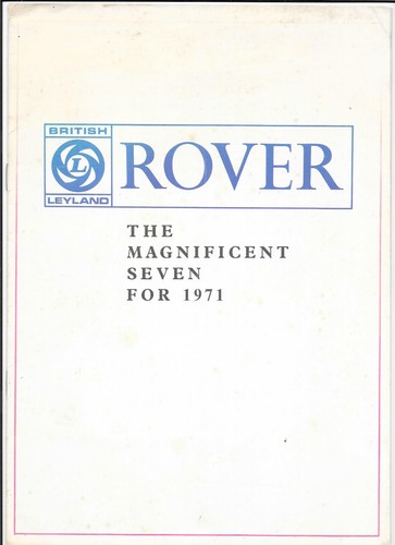 Rover range car sales - range, brochure