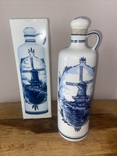 Ceramic Blue Delft Bols Bottle