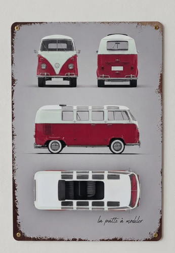 Samba campervan metal sign - vw,