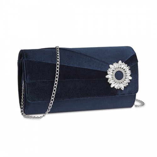 Velvet evening clutch - evening, bag