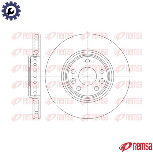 Brake disc 61345 for - 2x,
