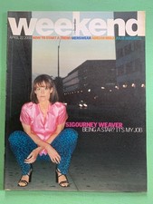 WEEKEND magazine 22-April-2000 SIGOURNEY WEAVER William Klein Male model Alan