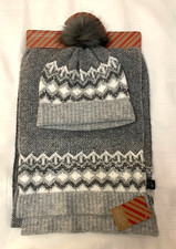 Primark Grey Hat & Scarf Set -