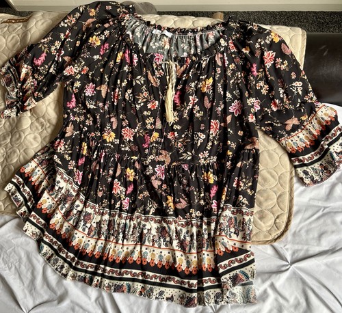 Women black floral print - women’s,