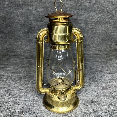 Vintage dietz brass lantern - vintage,