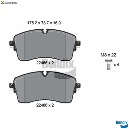 Brake pad set - brake, disc