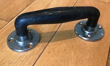 RETRO VINTAGE DOOR HANDLE 1960s BULLET SHAPE STYLE - (Black D 18)